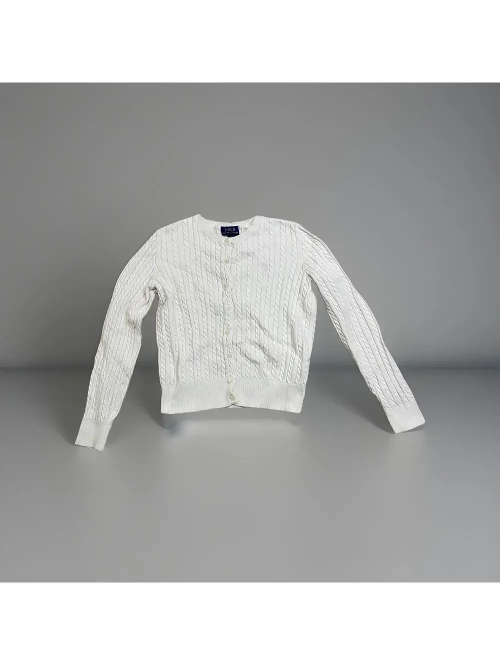 Polo Ralph Lauren Cotton Cable Cardigan Sweater Girl’s Size L12-14)